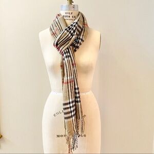 3/$25 Tan and Black Plaid Scarf